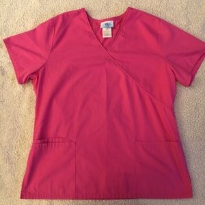 Simply Basic Pink Scrub Top